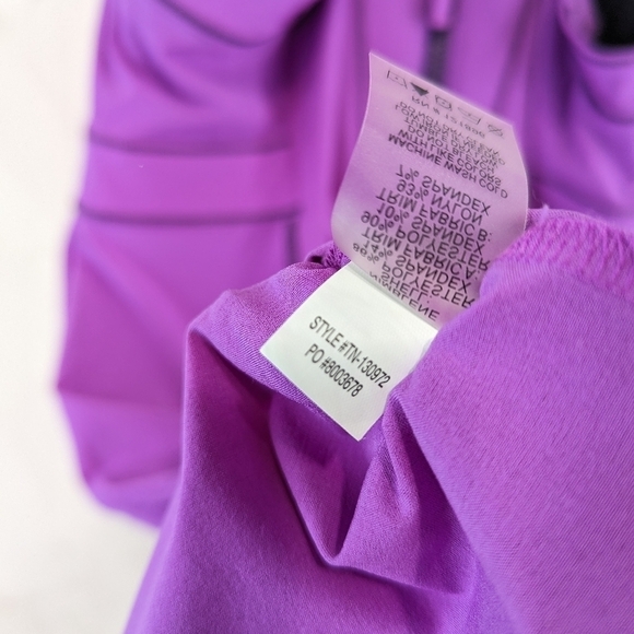 Title Nine Dress Women 10 Medium Purple Tank Trouble Bra Nimblene Racerback - Picture 9 of 12